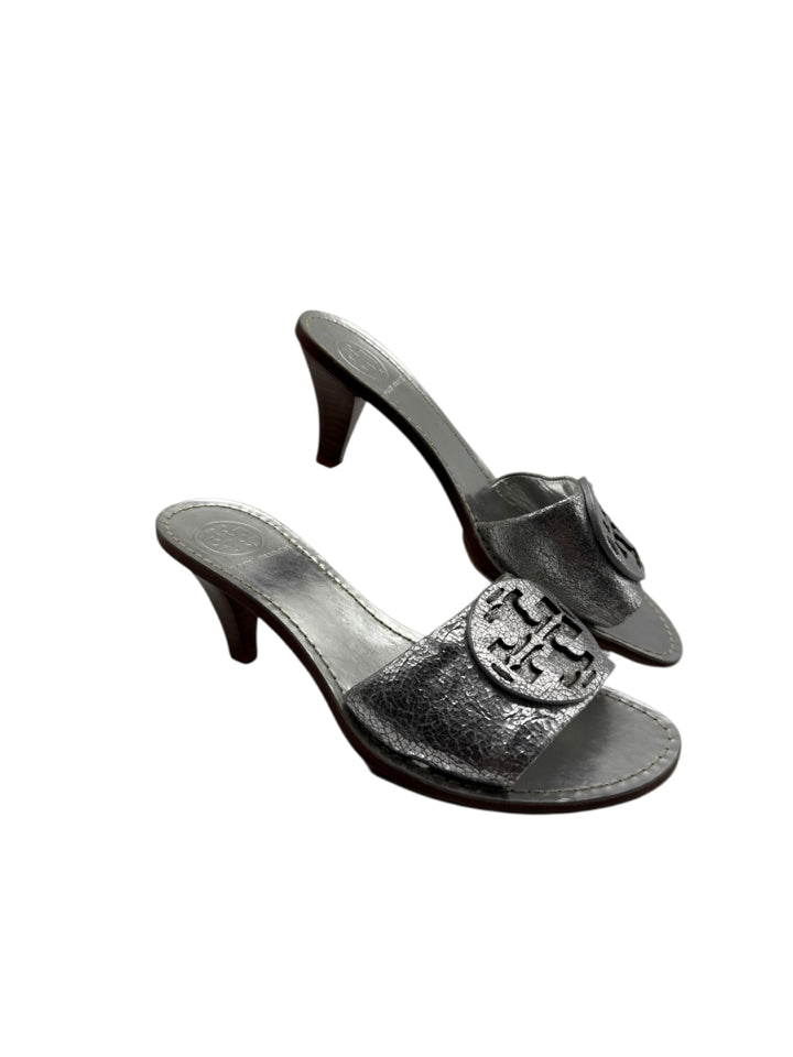 Tory Burch Women's Metallic Miller Heels - Size 6.5 | Elegant Dress Shoes for Weddings, Parties & Office Wear