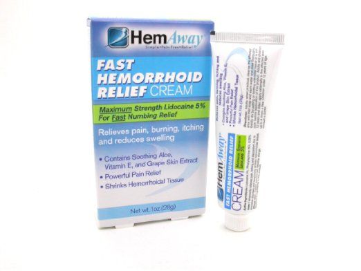 HemAway Fast Relief Hemorrhoid Cream - Maximum Strength Treatment for Itching, Burning & Swelling - Doctor Recommended for Home & Travel Use