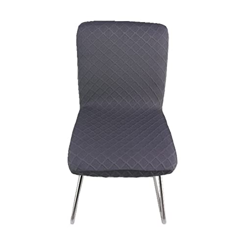 2-Piece Stretch Slipcover for Short Back Chairs & Bar Stools - Breathable Chair Protectors with Backrest - Perfect for Dining Room, Kitchen, Office & Home Decor