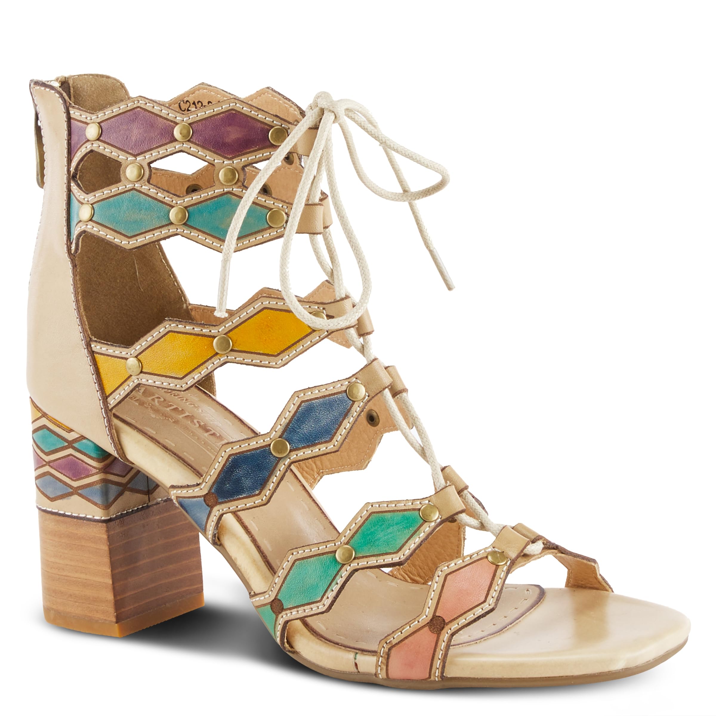 Spring Step L'Artiste Women's Art Deco Sandals - Comfortable & Stylish Open-Toe Shoes for Summer, Beach, and Casual Outings