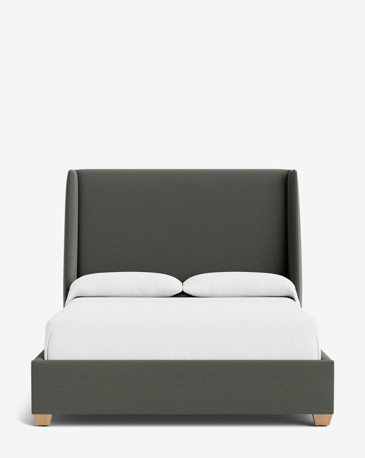 Walt Bed Tall Headboard - Queen Size Upholstered Bed Frame with Adjustable Height - Perfect for Modern Bedroom Decor & Small Spaces