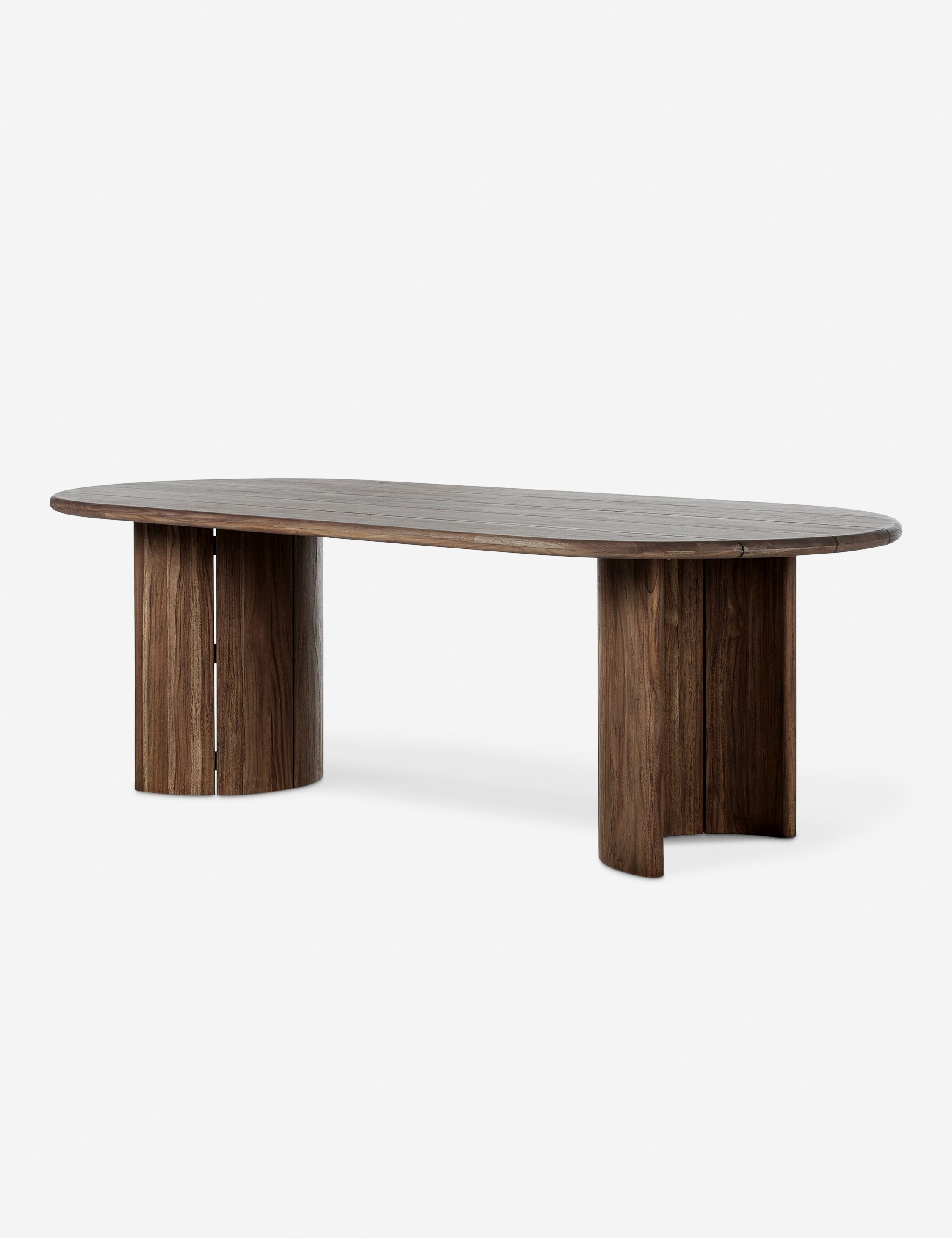 Gilda Outdoor Oval Dining Table - Weather-Resistant Patio Furniture for Garden, Backyard, Poolside & Restaurant Dining