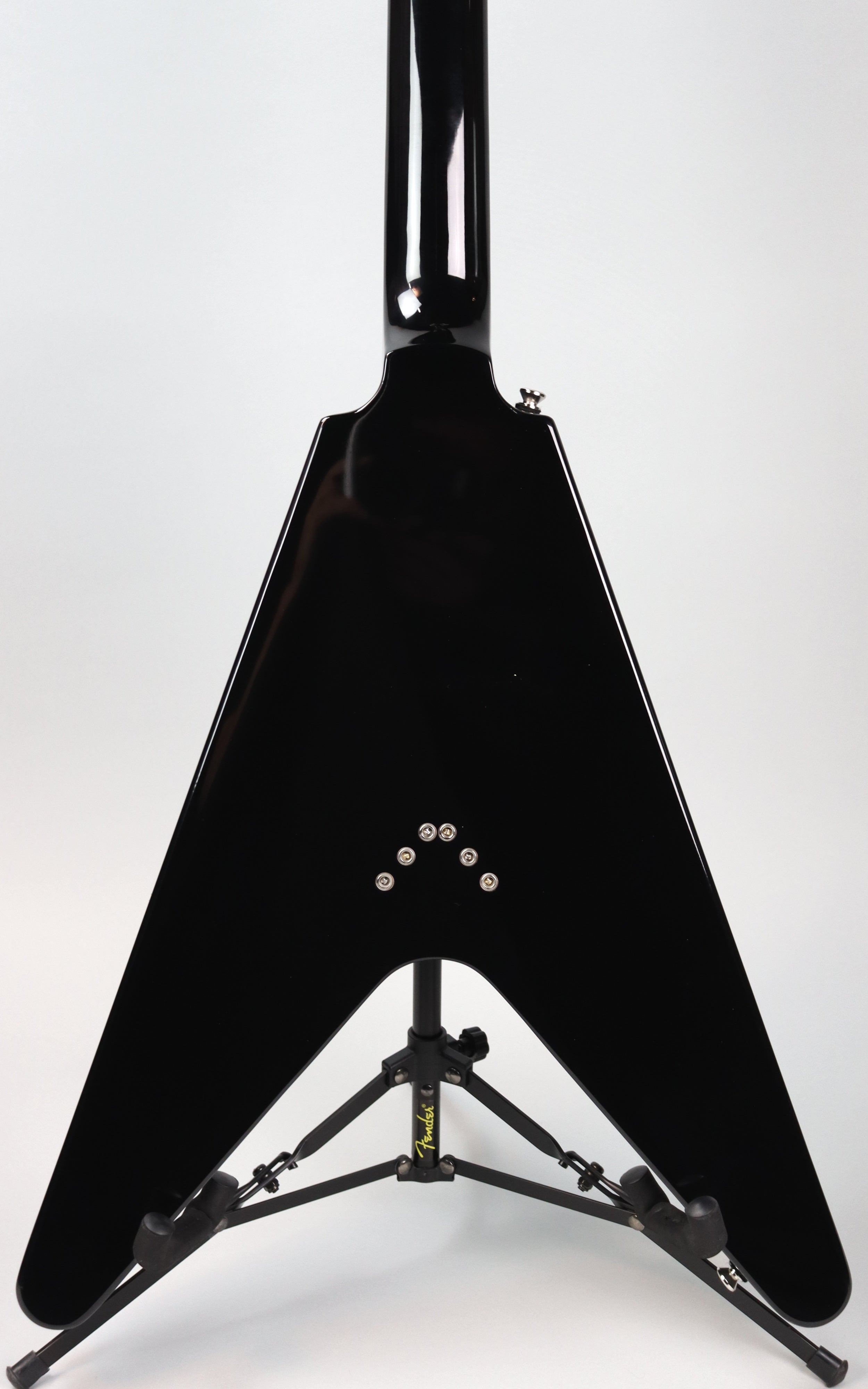 Epiphone Flying V Electric Guitar - Ebony Finish | Rock & Metal Performance Guitar for Stage & Studio