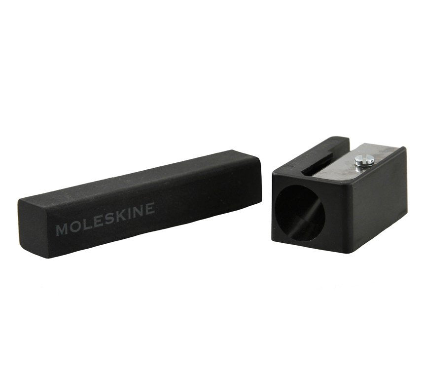 Premium Moleskine Pencil Eraser & Sharpener Set - High-Quality Sketching & Writing Accessories for Artists, Students & Professionals - Perfect for Notebooks, Journals & Office Use