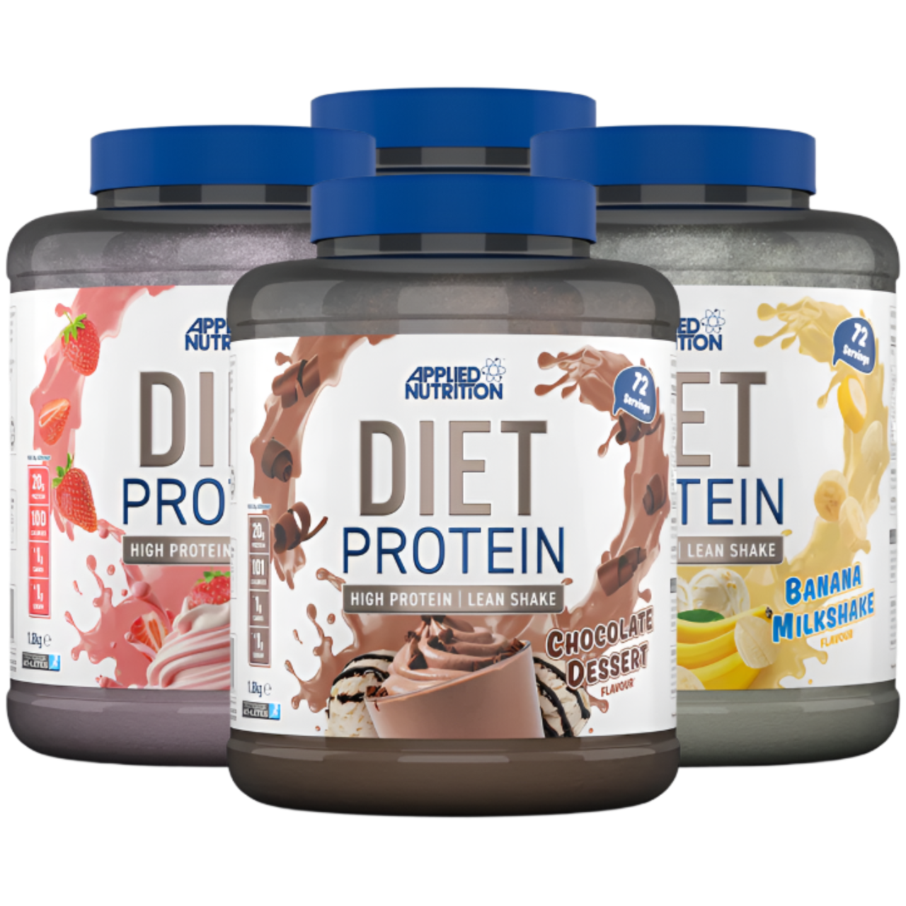 Applied Nutrition Diet Whey Protein Powder 1.8kg (4lb) - High Protein Low Carb Lean Muscle Shake for Weight Loss & Management | Perfect for Post-Workout Recovery & Healthy Meal Replacement