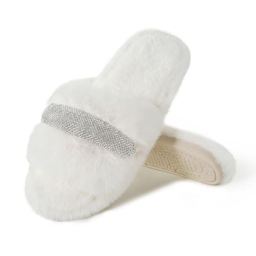 Rhinestone Decoration-white