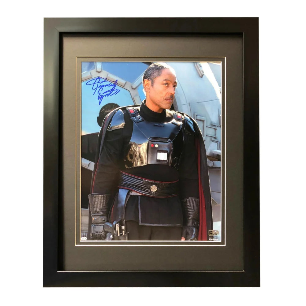 Giancarlo Esposito Autographed Star Wars The Mandalorian 11x14 Photo Framed with Topps COA - Moff Gideon Collectible Memorabilia for Fans and Display