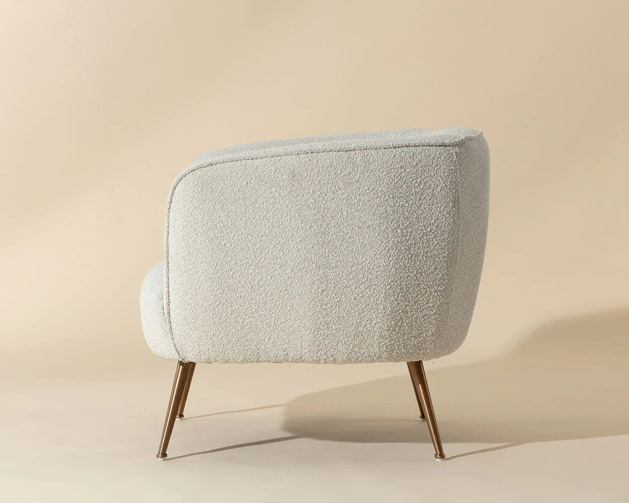 Amara Lounge Chair Copenhagen White - Modern Accent Chair for Living Room, Bedroom & Office | Sunpan Furniture 107961 | Perfect for Relaxing, Reading & Decorating