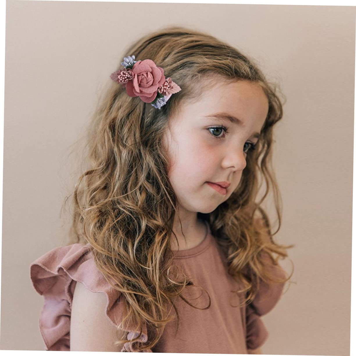 LALAFINA 12pcs Flower Hair Clips for Girls - 2 Sets Cute Thick Hair Clips & Hairpins for Toddler Girls - Perfect for School, Parties & Daily Styling