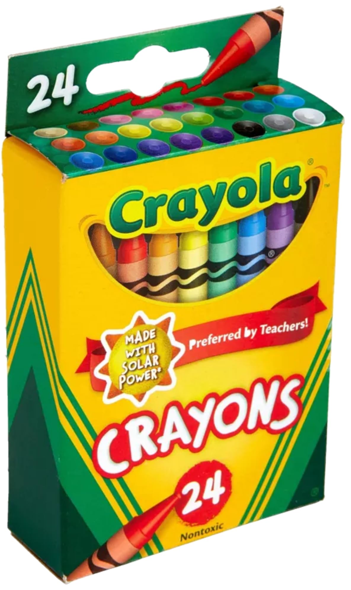 24 Pack School Crayons - Vibrant Colors for Kids' Art Projects - Perfect for Back to School Supplies, Classroom Activities & Home Crafting