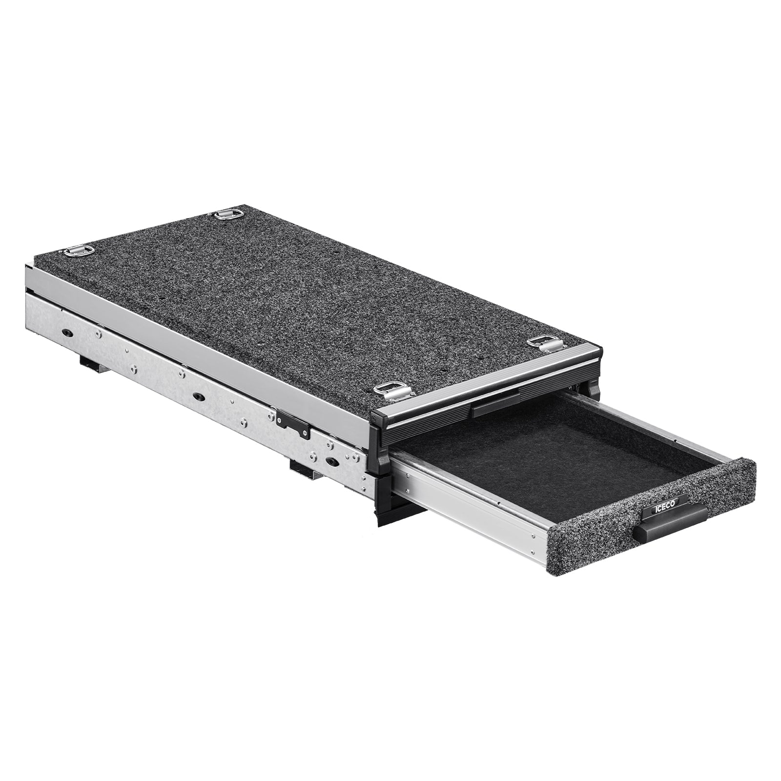 ICECO DS15 Roller Drawer System - Heavy Duty Sliding Drawers for Truck Bed & SUV Storage | Perfect for Camping Gear, Tools & Outdoor Equipment Organization