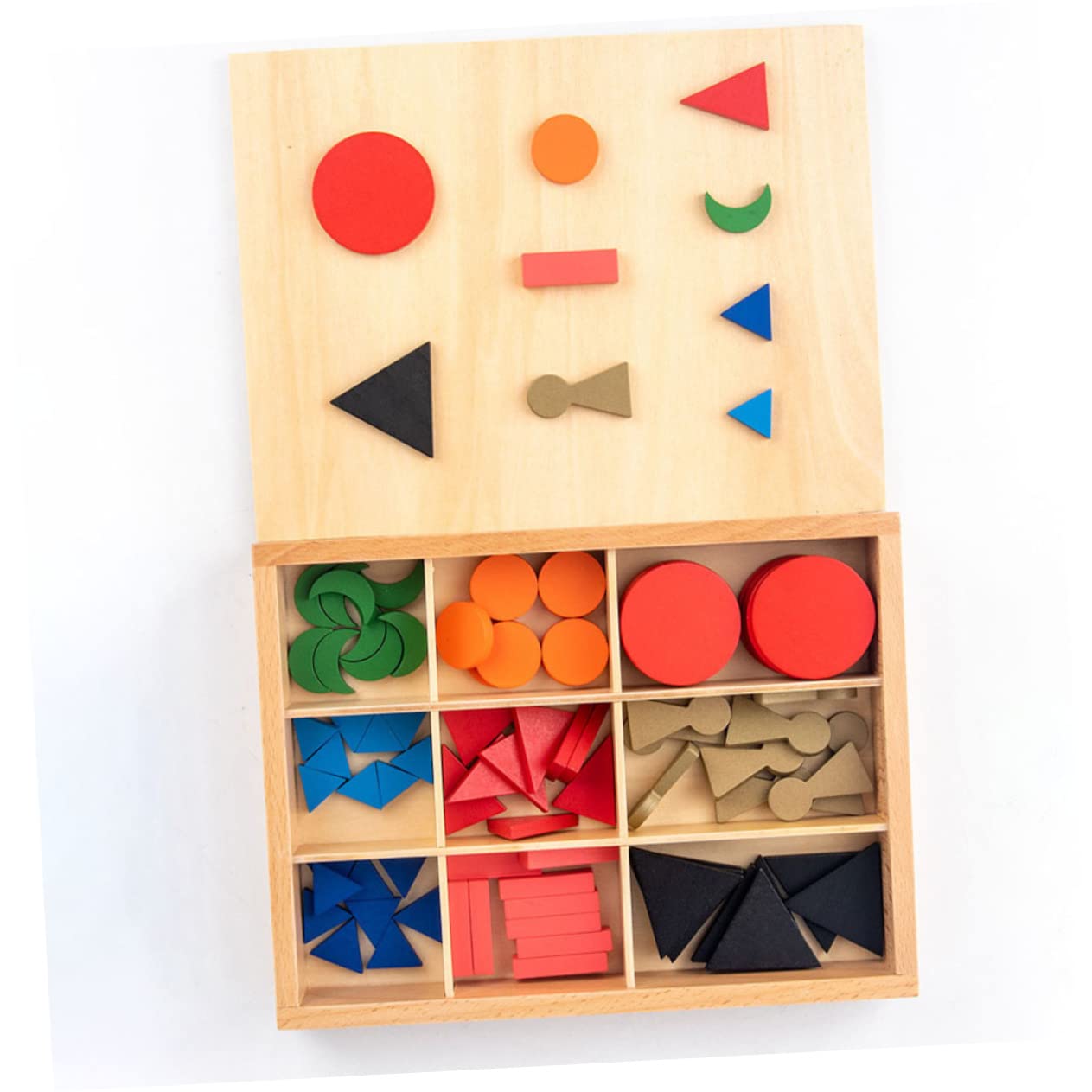 HAPINARY Montessori Wooden Puzzle Toy - Educational Grammar Symbols & Shapes Learning Aid for Kids | Cognitive Development, Homeschooling & Classroom Activities