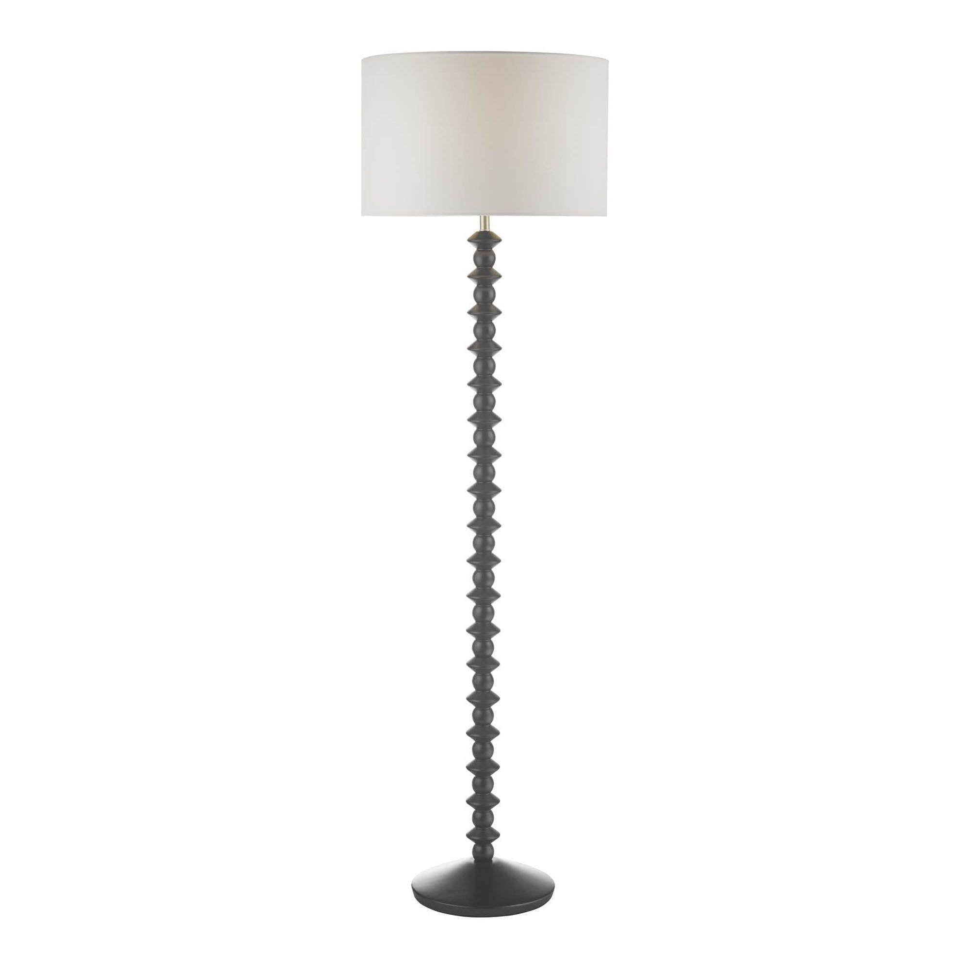 Azana Floor Lamp Base Only - Black Ash Finish - Modern Lighting for Living Room, Bedroom & Office Decor