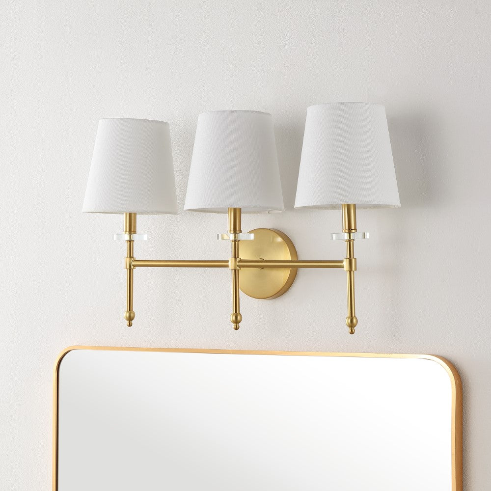 Olivia Modern Midcentury LED Vanity Mirror with Adjustable Brightness - Perfect for Makeup, Skincare & Dressing Room Lighting