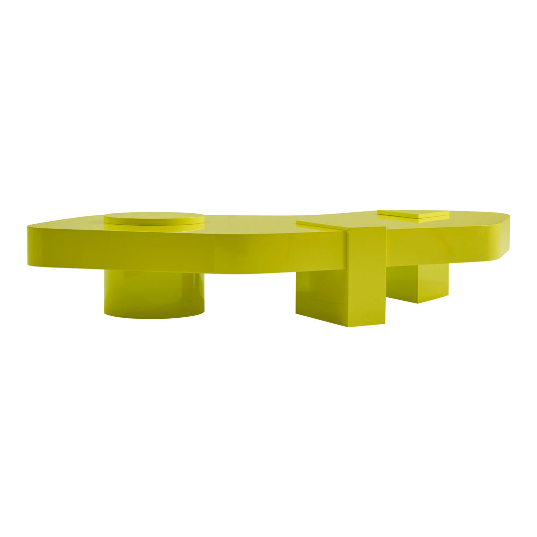 Modern Glossy Accent Table - Stylish Side Table for Living Room, Bedroom & Office Decor - Perfect for Small Spaces & Home Styling