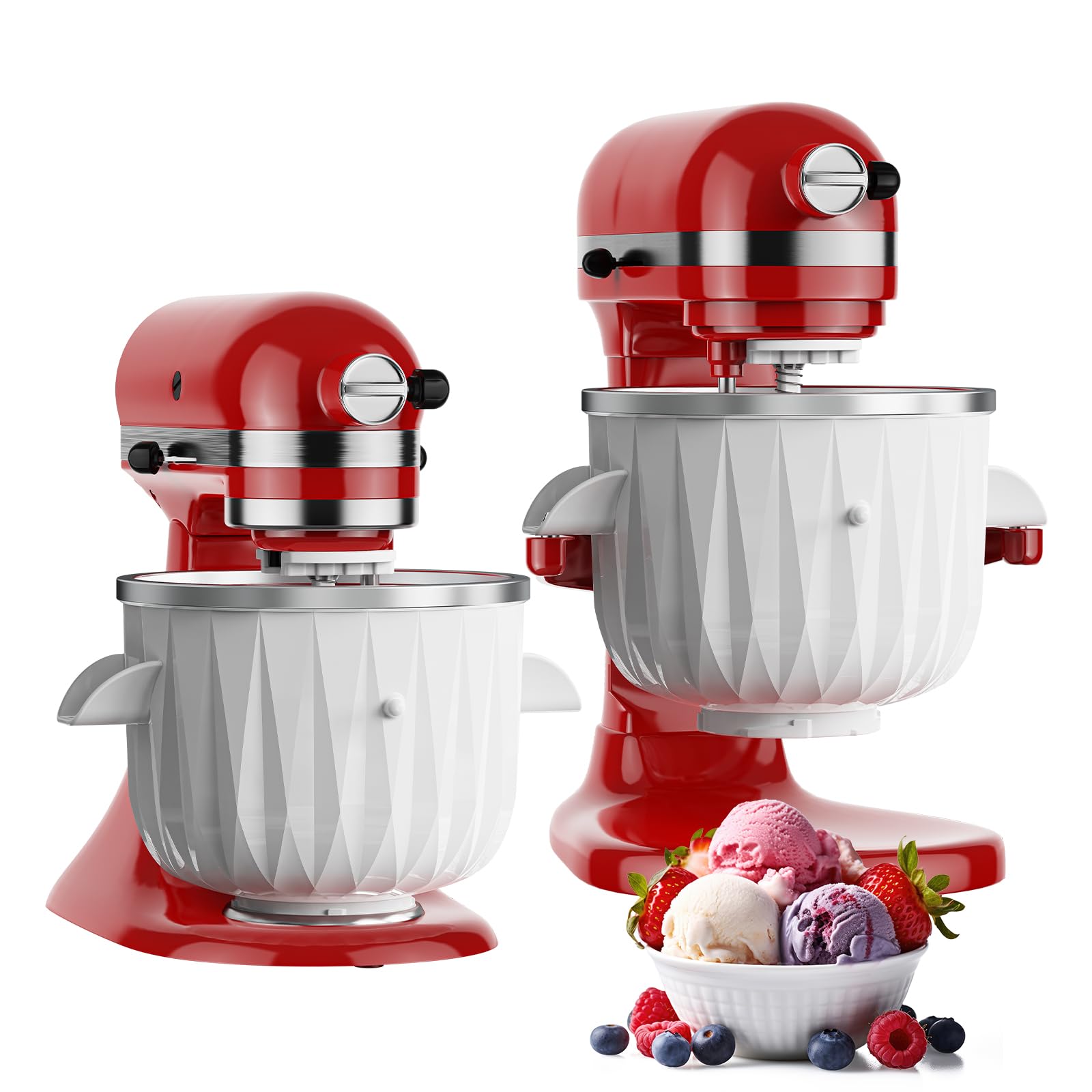 KitchenAid Ice Cream Maker Attachment - Compatible with 4.5 Qt & Larger Stand Mixers | Homemade Ice Cream, Gelato & Sorbet Maker | Perfect for Summer Treats & Family Desserts