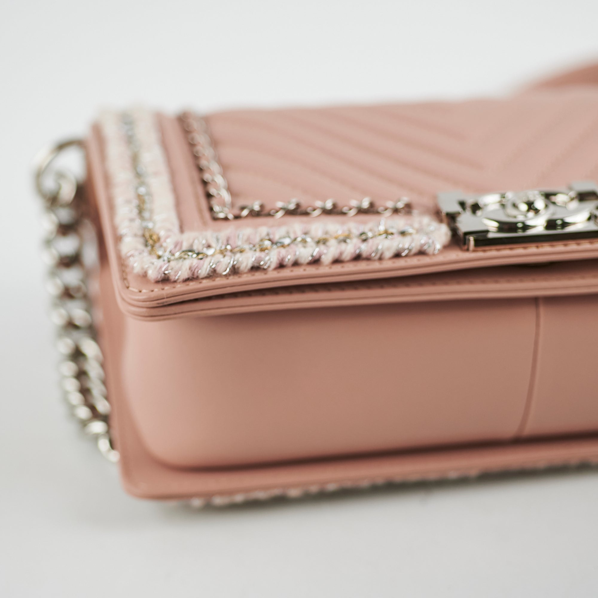 Chanel Old Medium Boy Bag in Pink - Luxury Quilted Leather Crossbody Bag for Women | Perfect for Date Night, Parties & Special Occasions