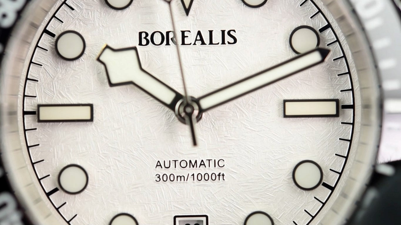 Pre-Owned Borealis Bull Shark V2 White BBSV2BE Dive Watch - Perfect for Scuba Diving, Water Sports & Luxury Watch Collectors