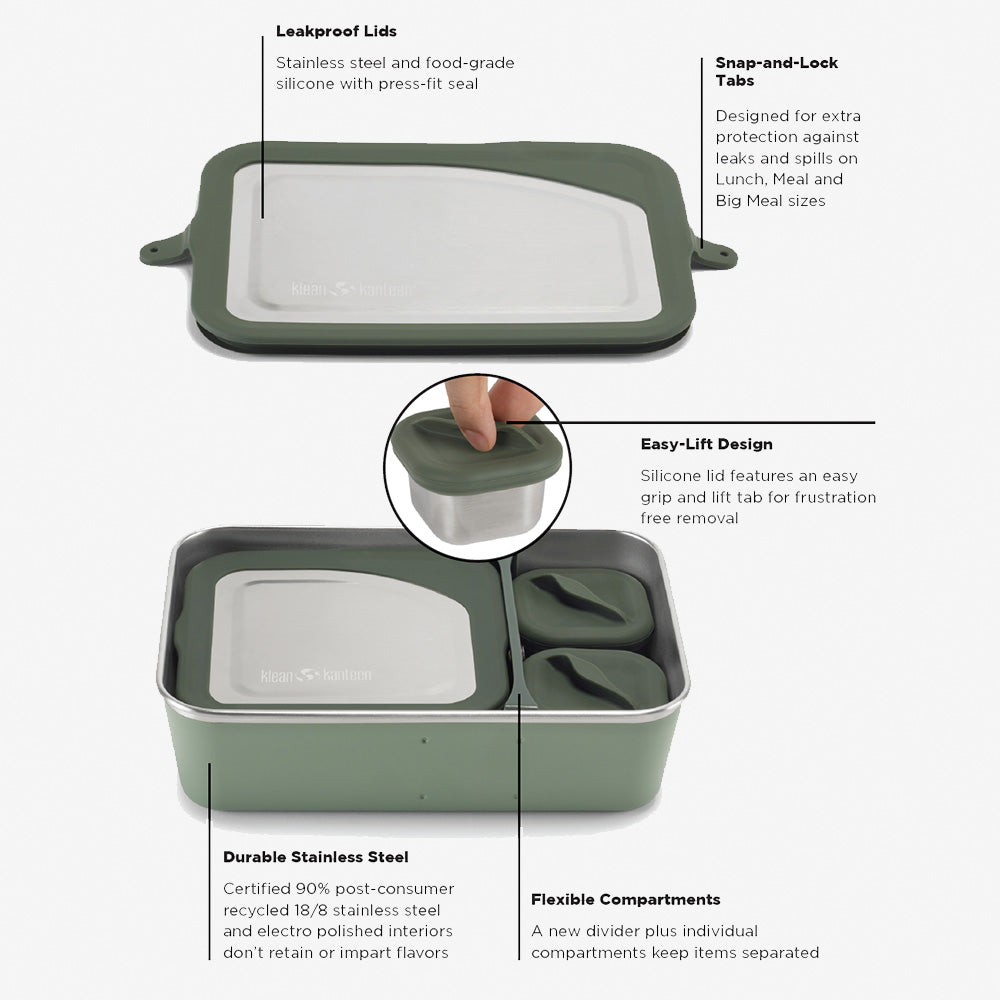 10oz (295ml) Eco-Friendly Rise Food Box - Reusable Snack Container for School, Office & Travel - BPA-Free & Leak-Proof Lunch Box
