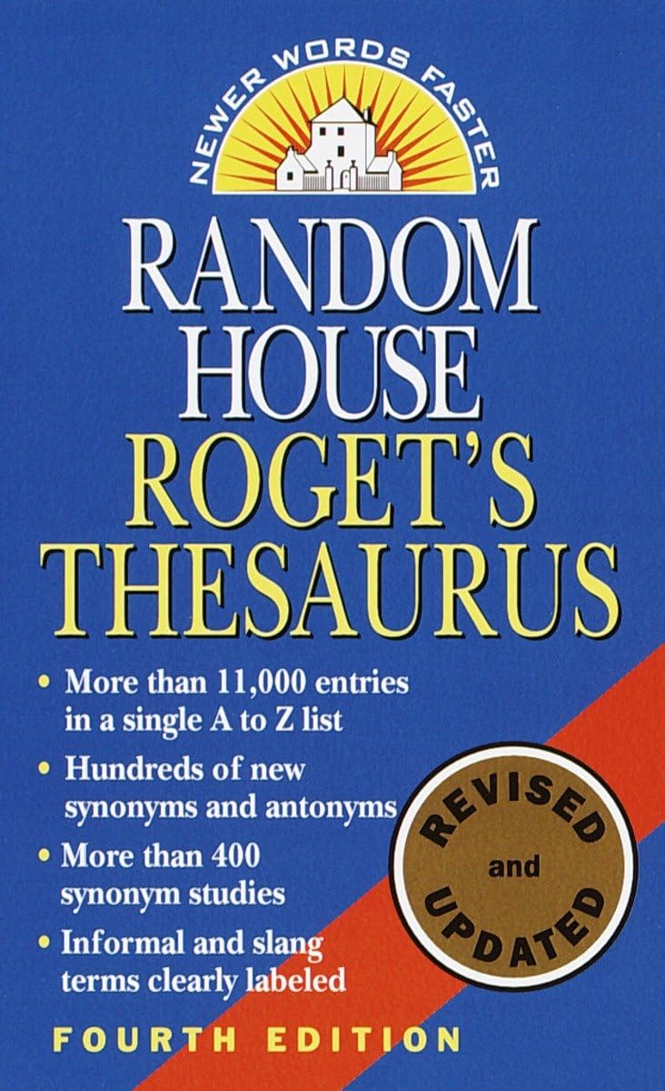 Roget's Thesaurus by Random House - Perfect for Writers & Students