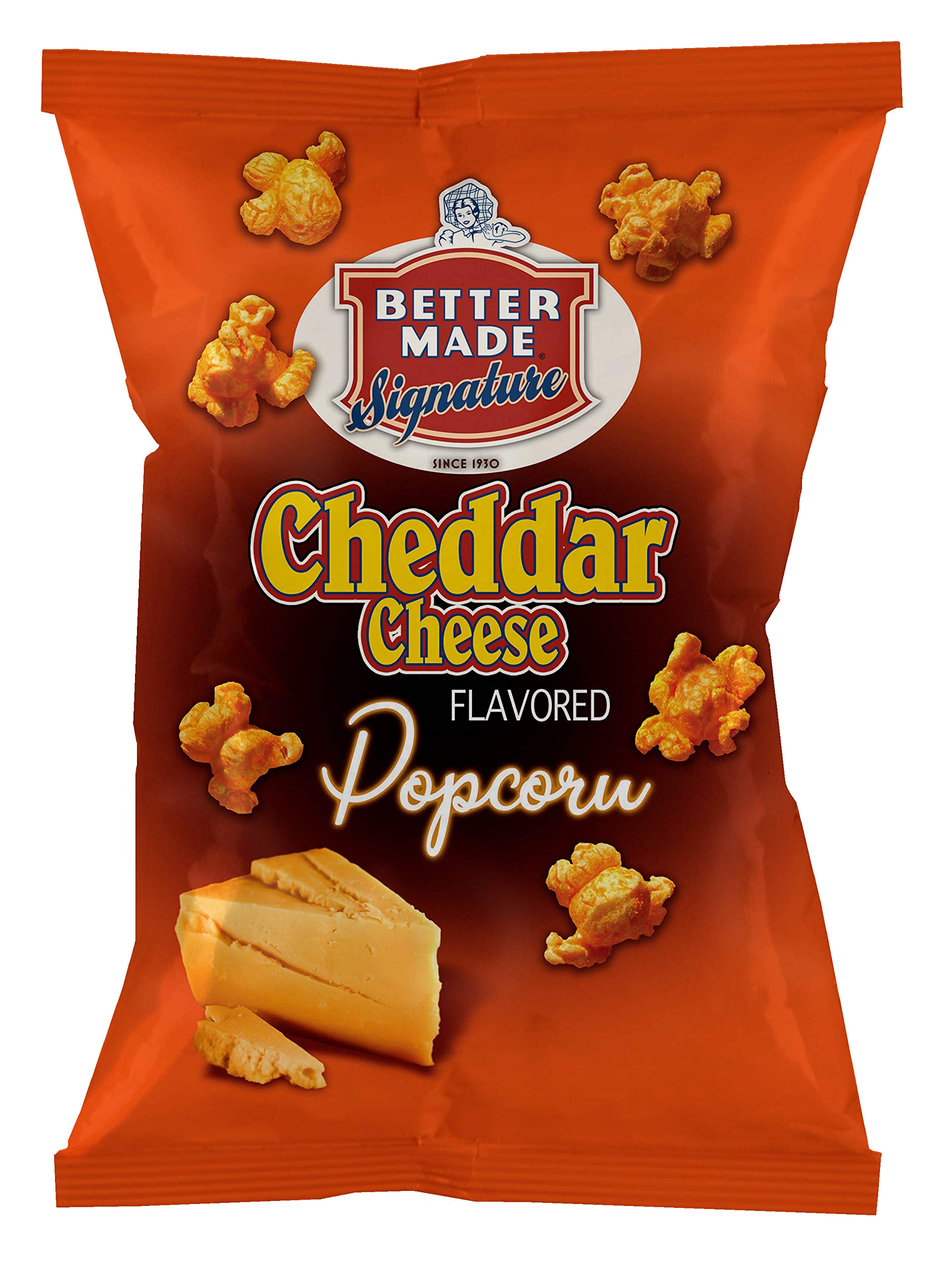 Better Made Special White Cheddar & Cheddar Cheese Popcorn Variety Pack - 4 Pack (8oz Each) | Gourmet Snack for Movie Nights, Parties & Office Breakroom Treats