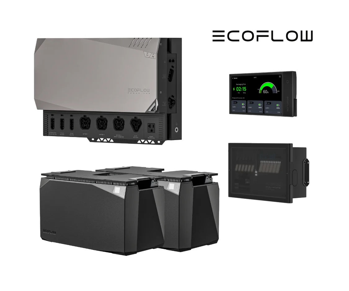 EcoFlow 3.6kW Portable Power Station Kit - Solar Generator for Home Backup, Camping & Outdoor Adventures - Reliable Emergency Power Supply for RV, Travel & Off-Grid Living