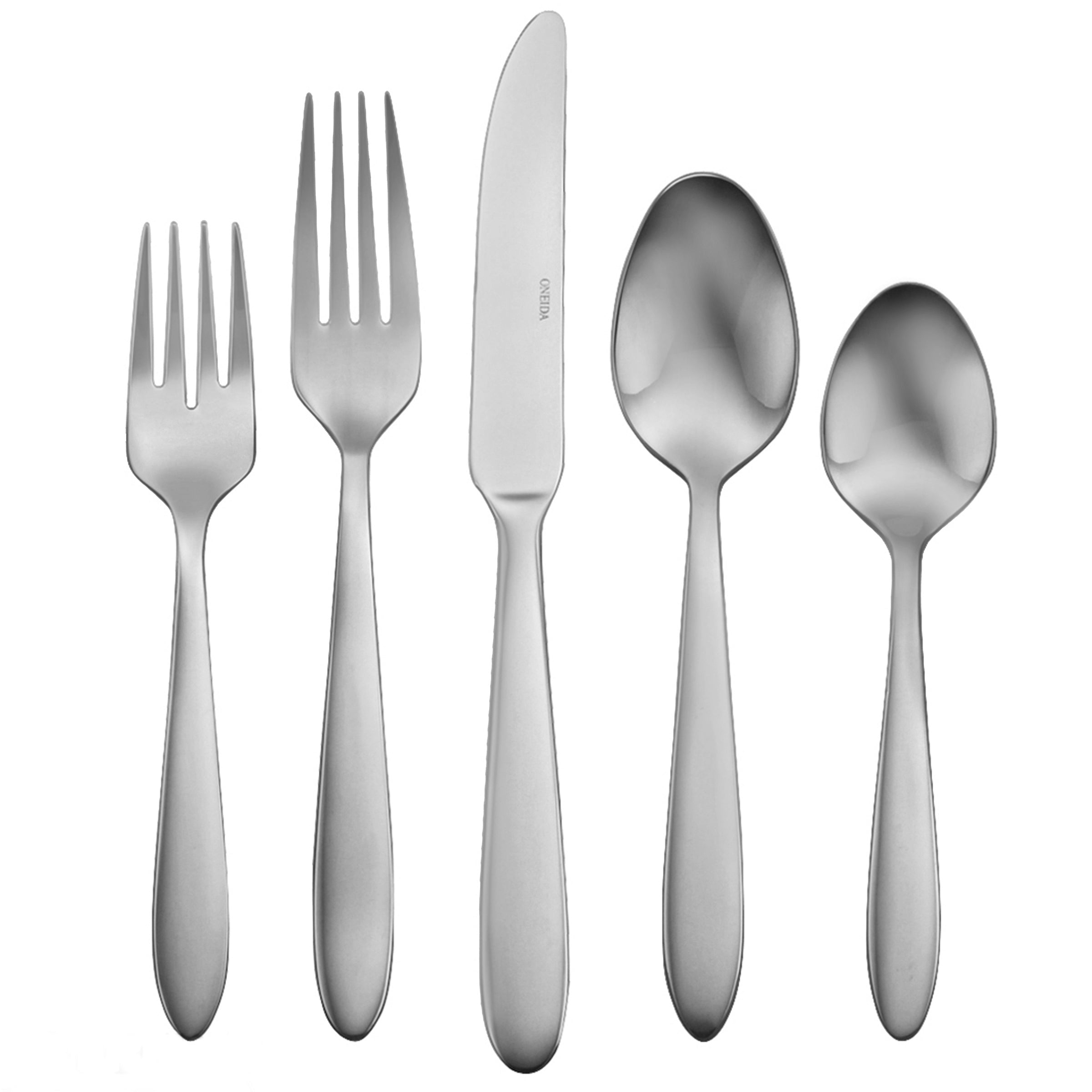 Mooncrest 65-Piece Stainless Steel Flatware Set - Service for 12, Elegant Dining Silverware for Restaurants, Weddings & Dinner Parties