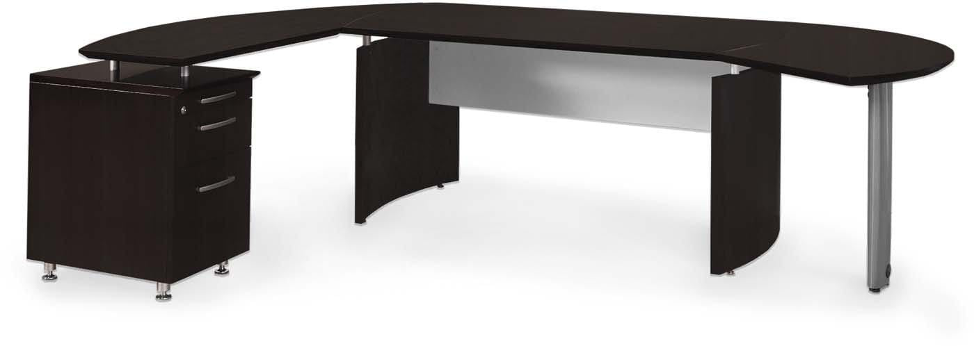 Safco Mayline Medina Office Desk Set [MNT2] - Modern Workstation for Home & Business - Perfect for Small Spaces, Offices & Remote Work