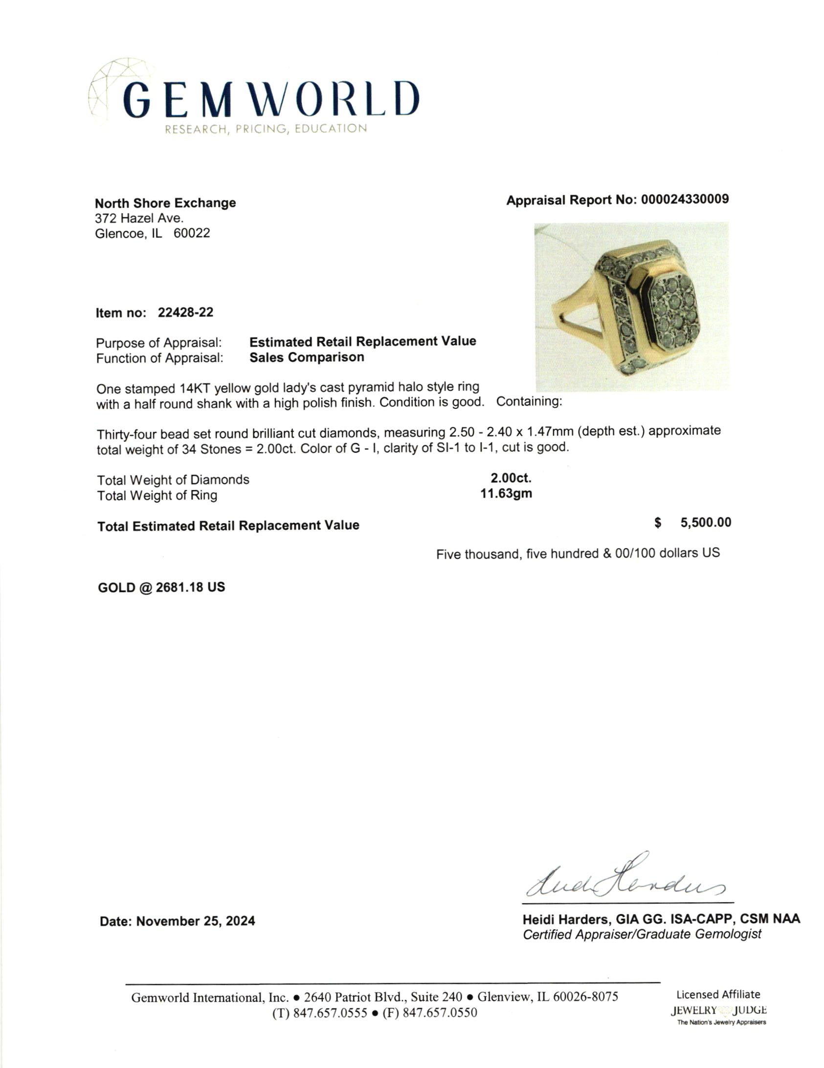 14K Gold Diamond Pyramid Ring for Women - Elegant Stackable Statement Jewelry for Engagement, Wedding & Everyday Wear