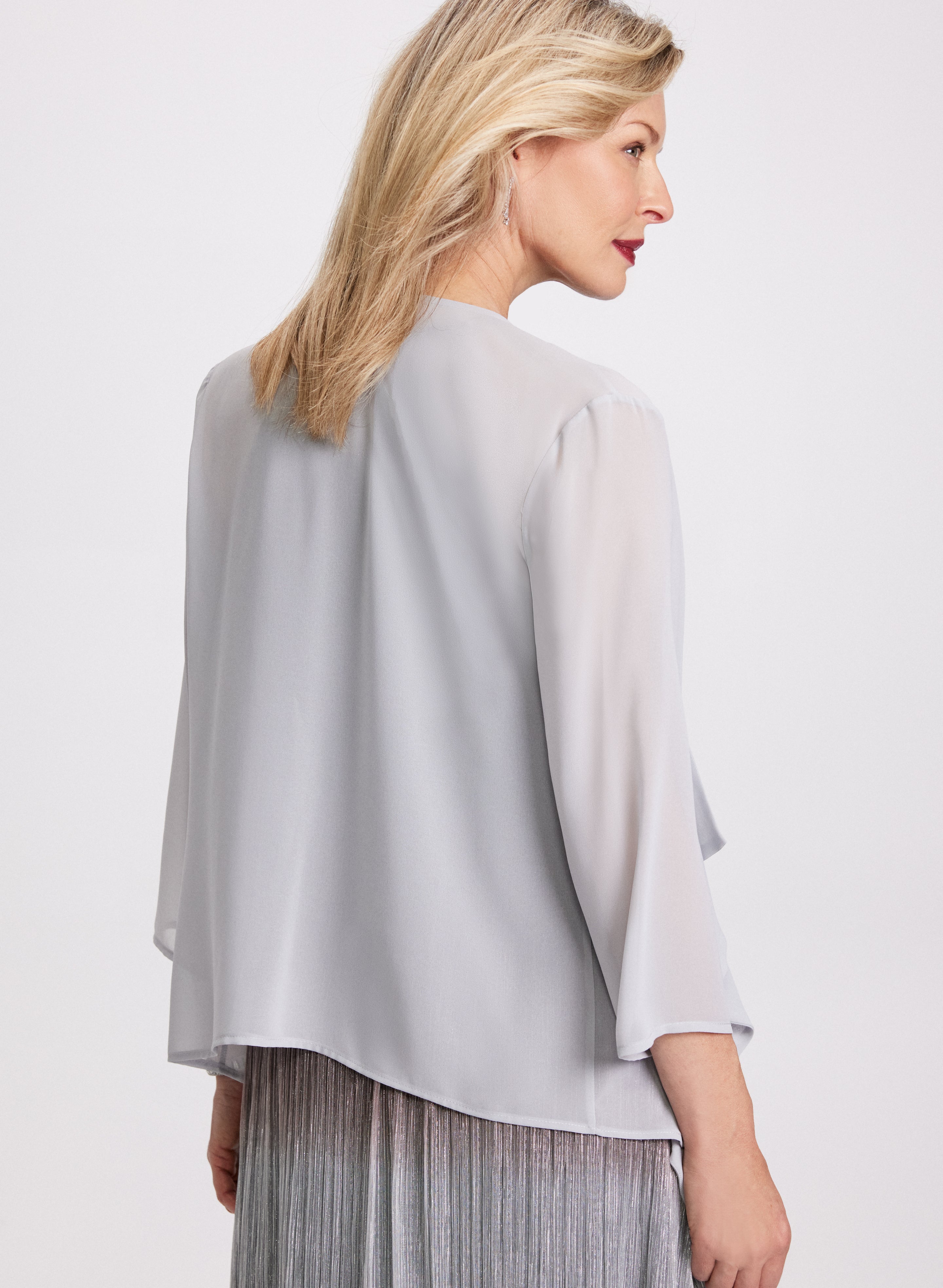 Asymmetrical Open Front Layering Top for Women - Trendy Loose Blouse for Casual Outfits & Layered Looks | Perfect for Office, Date Night & Weekend Wear