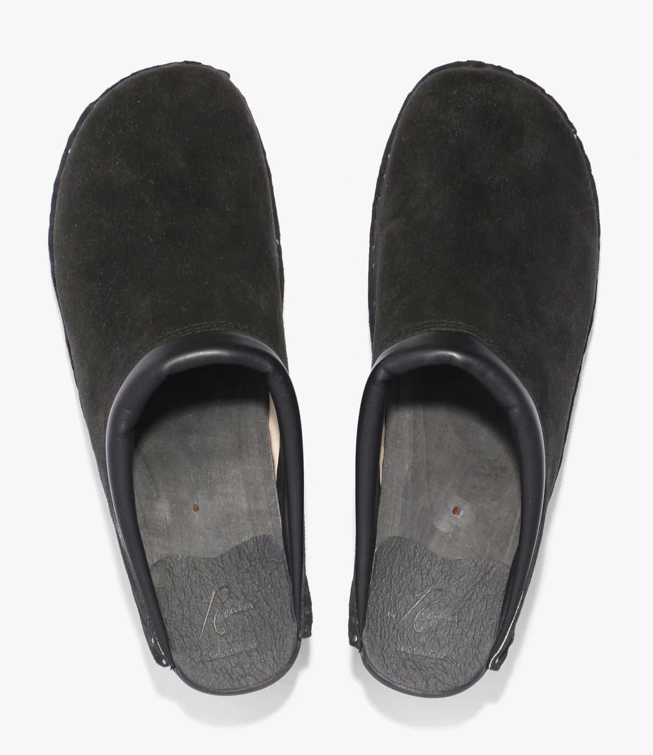 Monet Clog Shoes for Women - Black Rough Out Leather Slip-On Comfortable Loafers | Perfect for Casual Wear, Work & Outdoor Activities