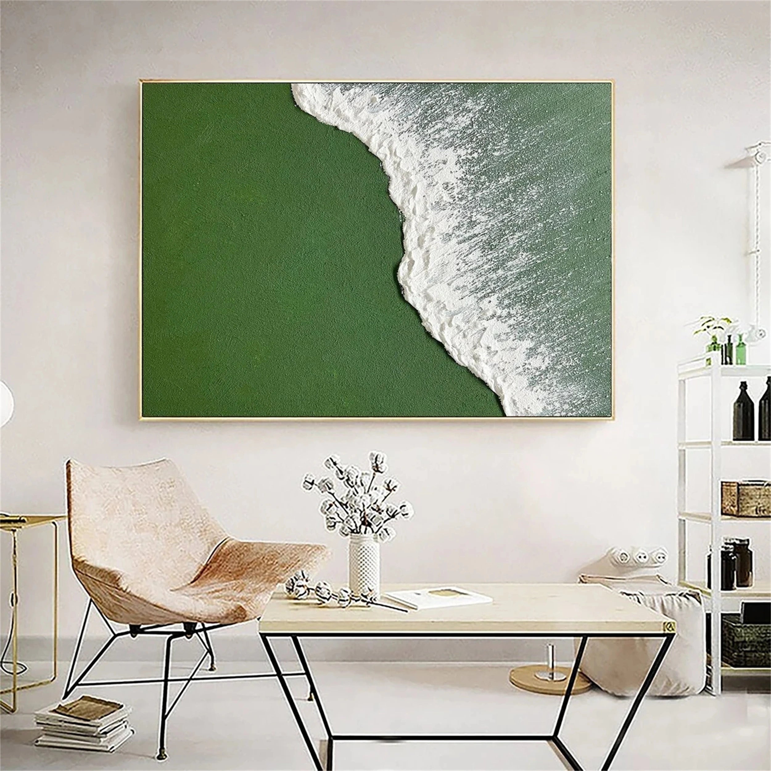 Ocean and Sky Painting #OS 091 - Stunning Seascape Wall Art for Home & Office Decor - Perfect for Living Room, Bedroom or Beach House