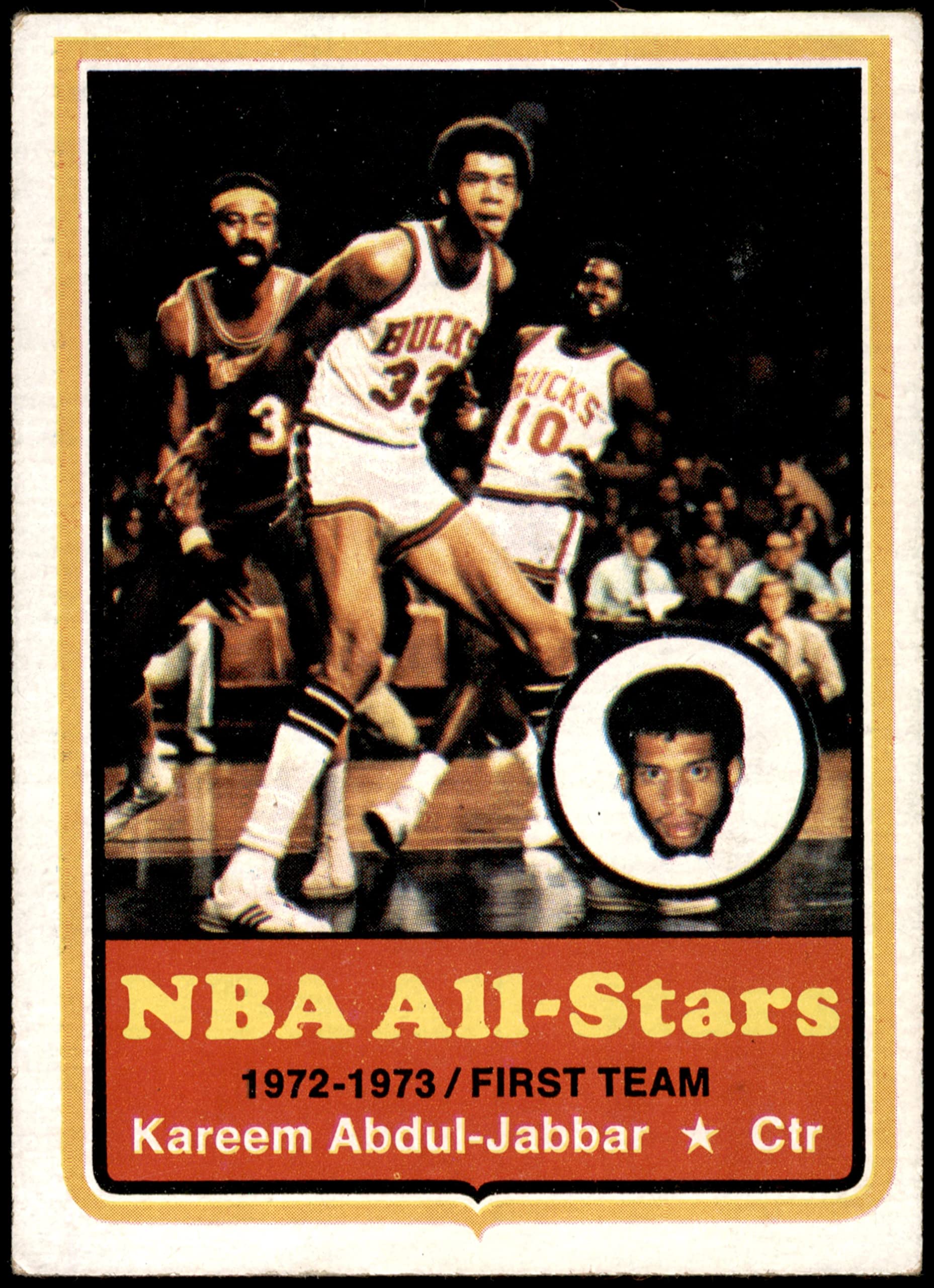 1973 Topps #50 Kareem Abdul-Jabbar Milwaukee Bucks Basketball Card - VG Condition | Vintage NBA Collectible for Fans & Investors | Perfect for Display, Trading, and Sports Memorabilia Collections