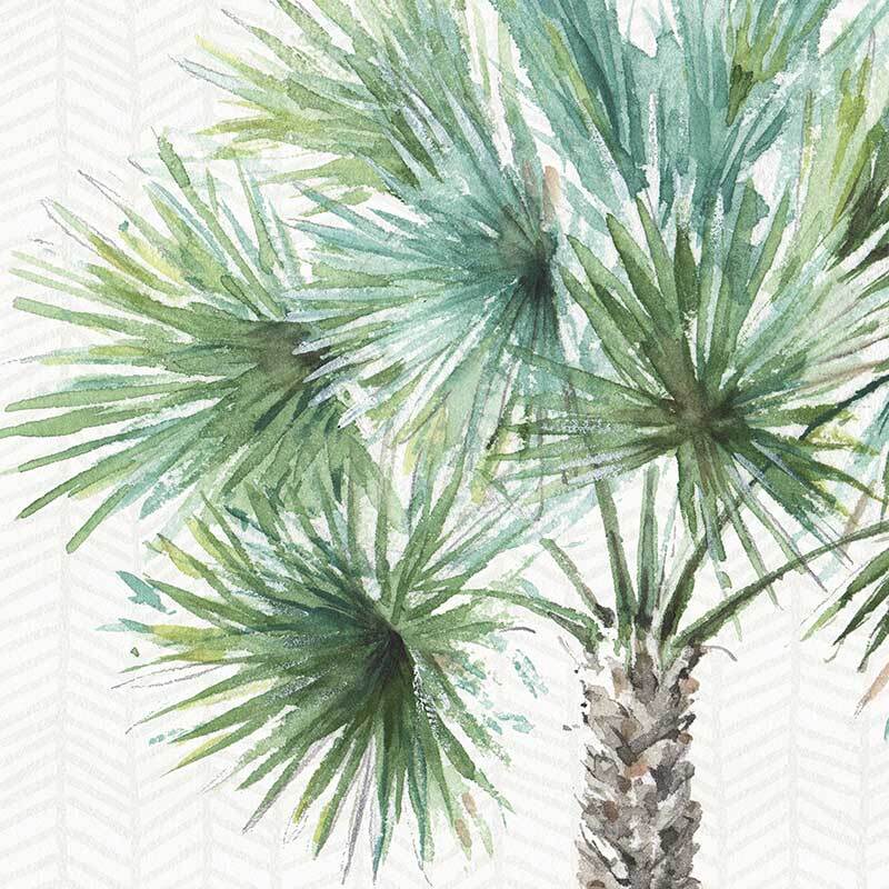 Date Palm II Canvas Art Print - Tropical Beach Wall Decor for Living Room, Bedroom & Office - Perfect for Coastal & Boho Home Decor