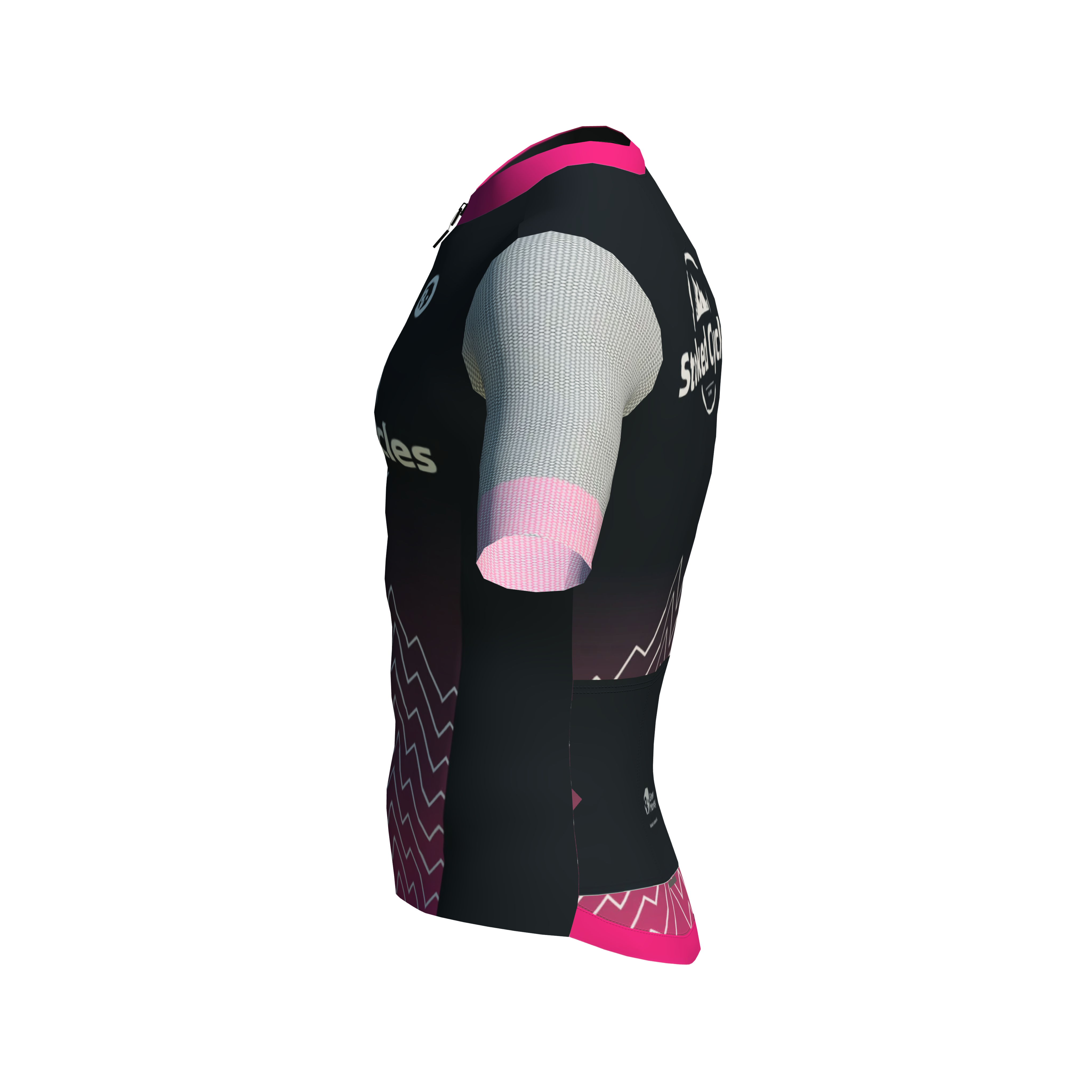 Stoked Cycles Women's Indoor Cycling Jersey - Breathable Pink Performance Bike Shirt for Spinning, Gym & Workouts