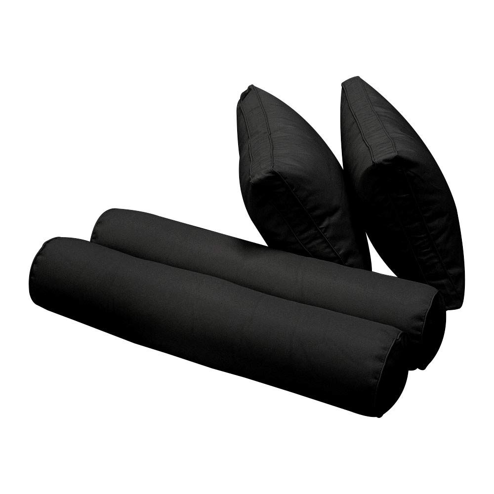 Prolinemax Outdoor Style 1 Twin-XL Piped Trim Daybed Mattress Bolster Pillow Fitted Sheet Cover - Waterproof & Breathable - Perfect for Patio, Sunroom, and Outdoor Furniture Protection