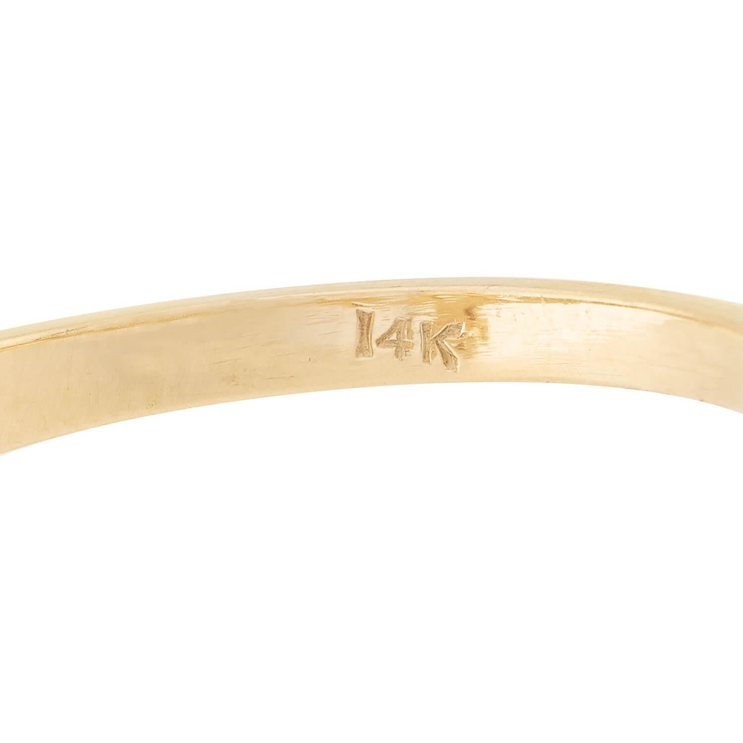 Art Deco 14k Gold Diamond Enameled Navette Ring - Vintage Jewelry for Women, Elegant Cocktail Party & Wedding Ring Gift