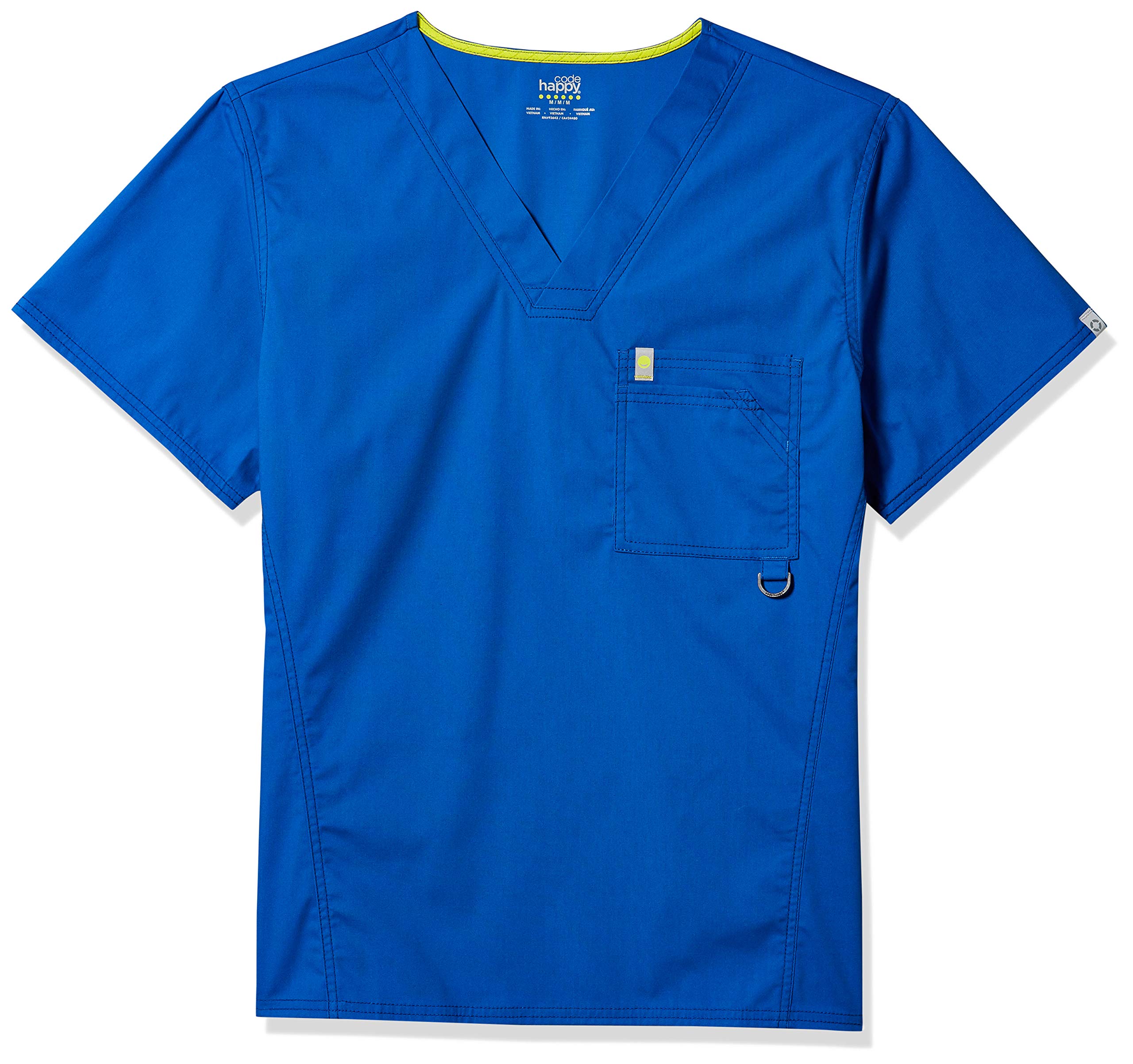 Code Happy Bliss with Certainty Men's V-Neck Scrub Top 16600A - Comfortable Medical Uniform for Doctors & Nurses