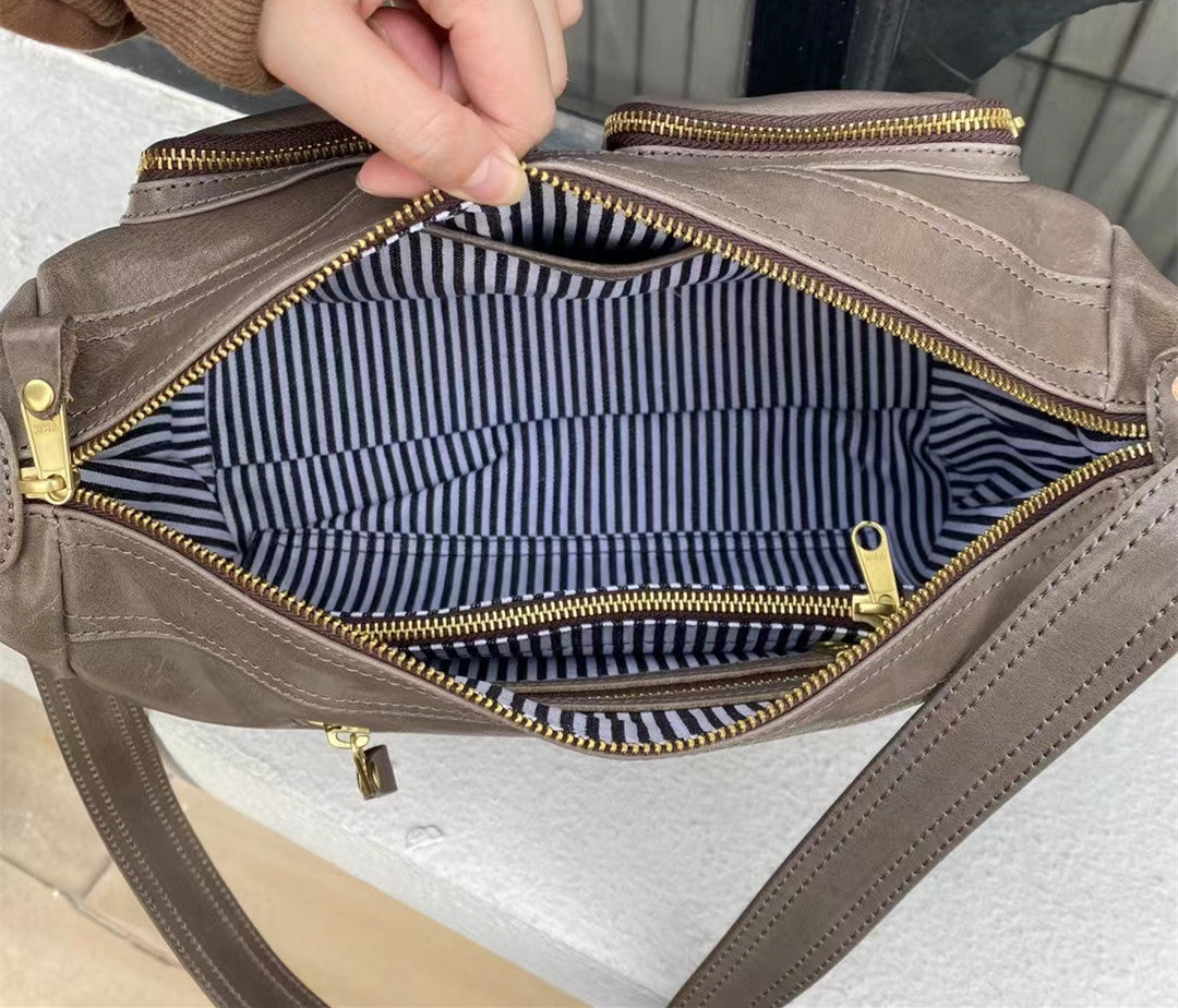 Genuine Italian Leather Crossbody Bag for Women - Stylish & Durable Shoulder Purse - Perfect for Travel, Shopping & Everyday Use
