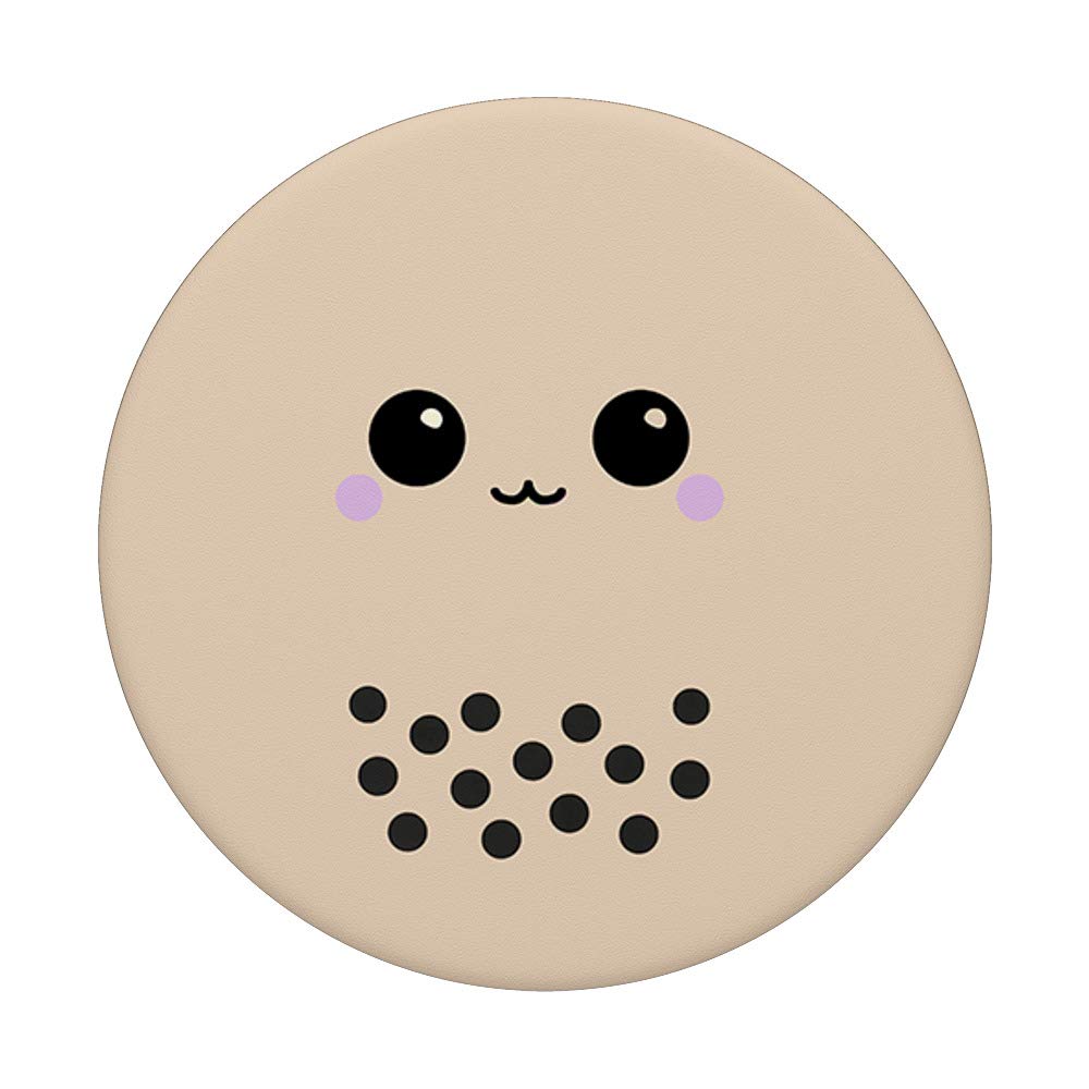 Cute Kawaii Bubble Tea Boba Tea Phone Grip with Swappable PopSocket - Adorable Drink-Themed Phone Accessory for Bubble Tea Lovers, Perfect for iPhones and Android Devices