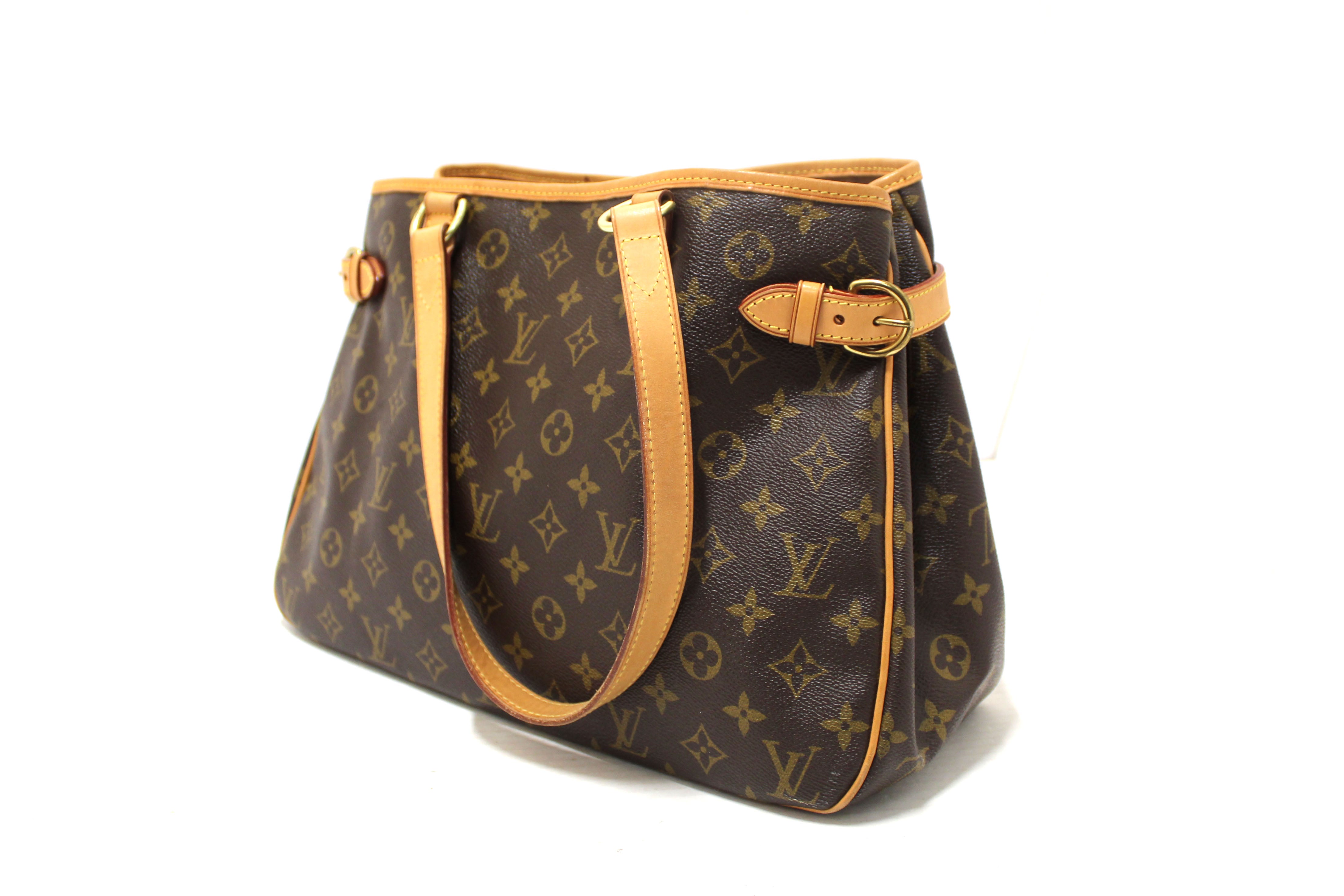 Authentic Louis Vuitton Monogram Canvas Batignolles Horizontal Tote Bag - Luxury Designer Shoulder Bag for Women, Perfect for Work, Travel & Everyday Use