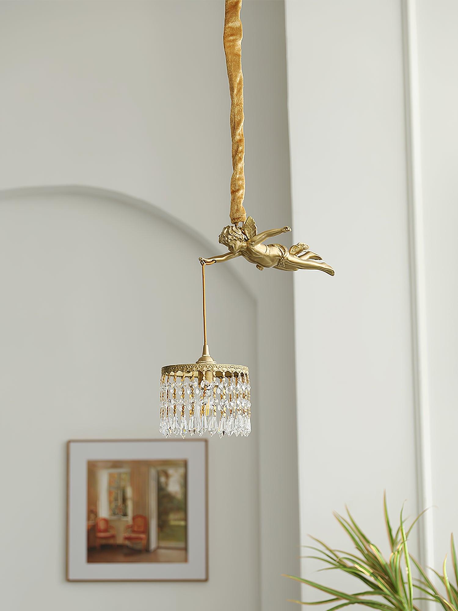 Angel Pendant Light - Elegant Ceiling Chandelier for Bedroom, Dining Room & Living Room Decor - Perfect for Home, Office & Wedding Venue Lighting