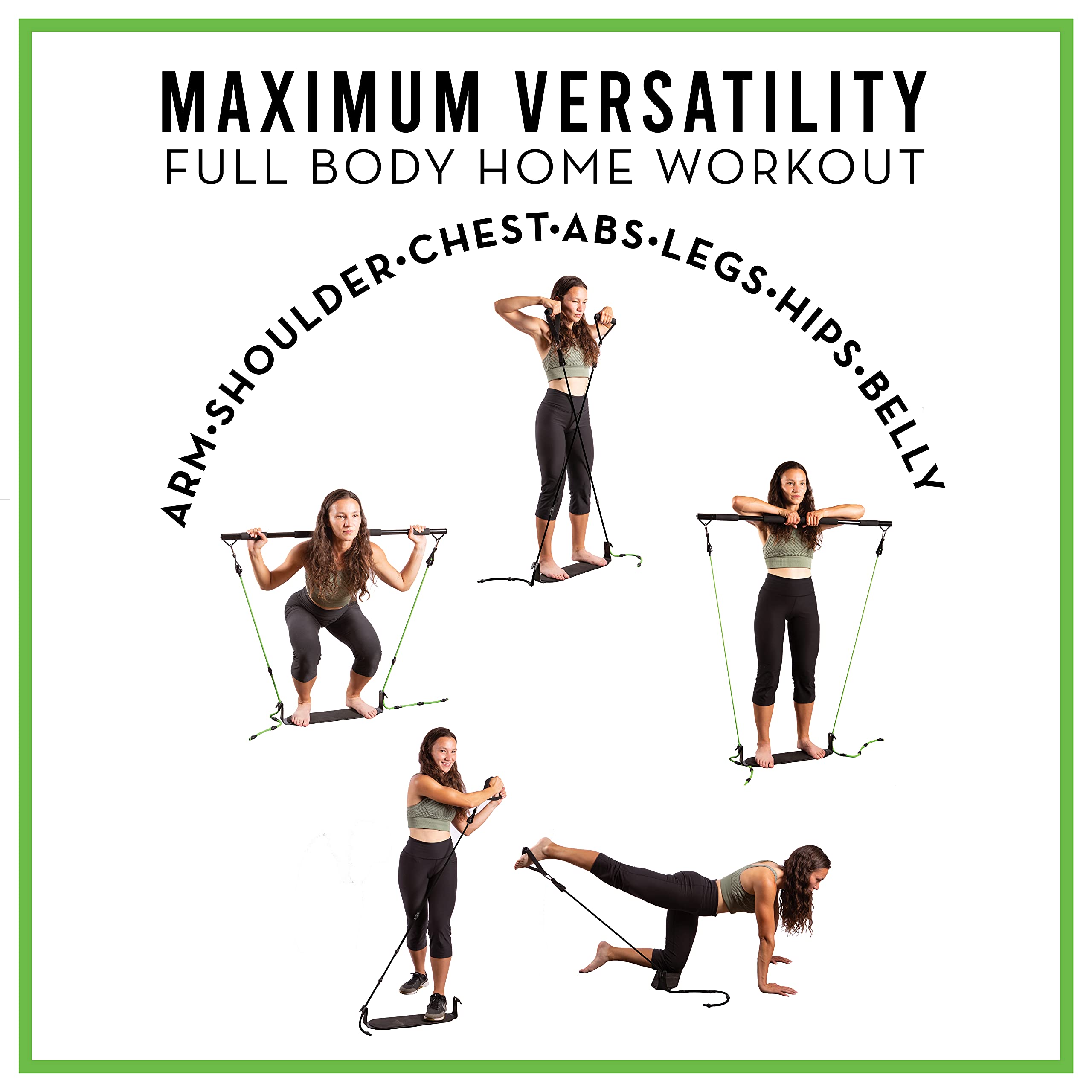 Women's Portable Home Gym Equipment for Full Body Workout | Travel & Crossfit Training
