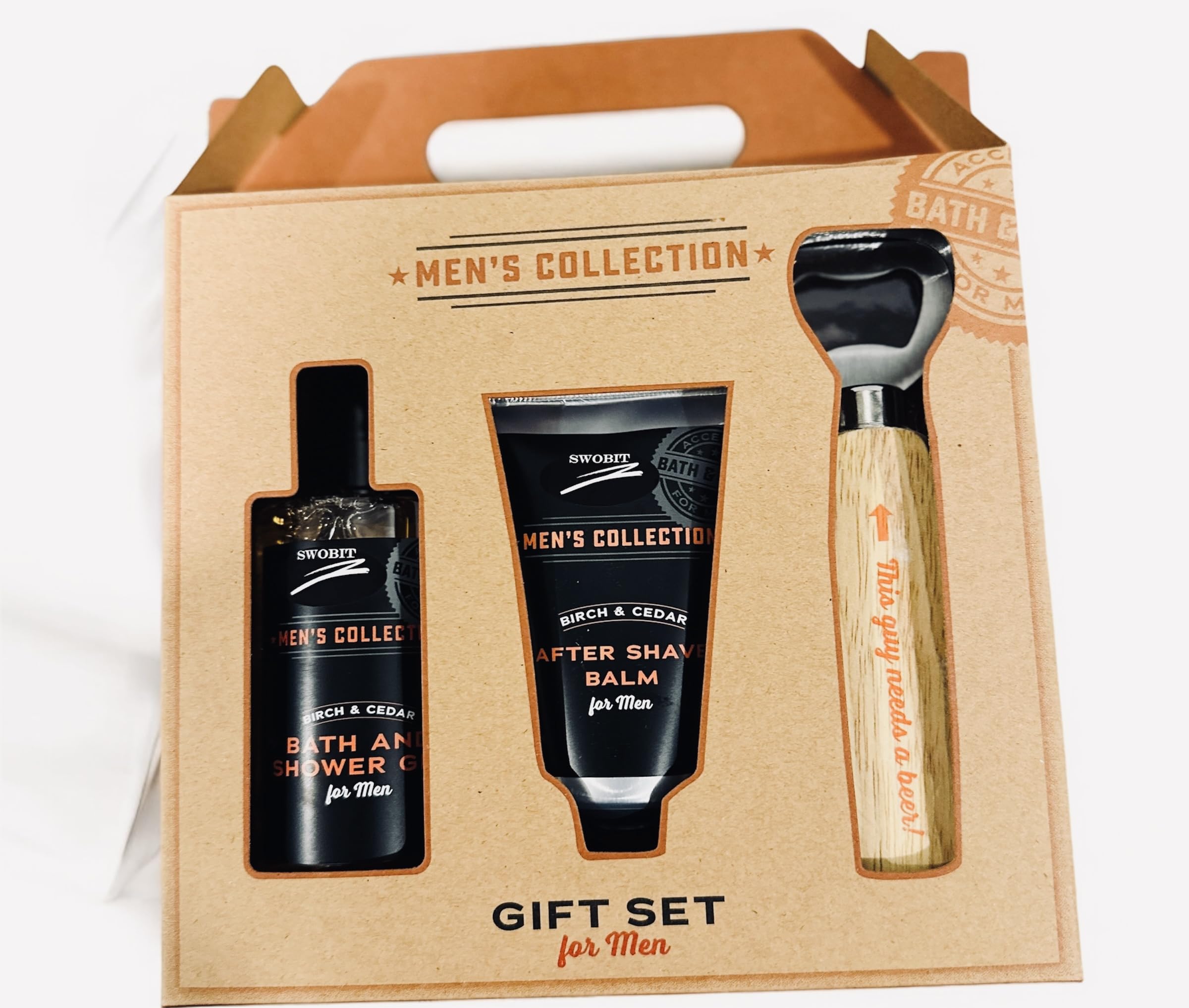 Luxury Men's Bath & Body Gift Set - Shower Gel, Body Wash & Cologne for Him - Perfect for Birthday, Anniversary & Valentine's Day Gifts