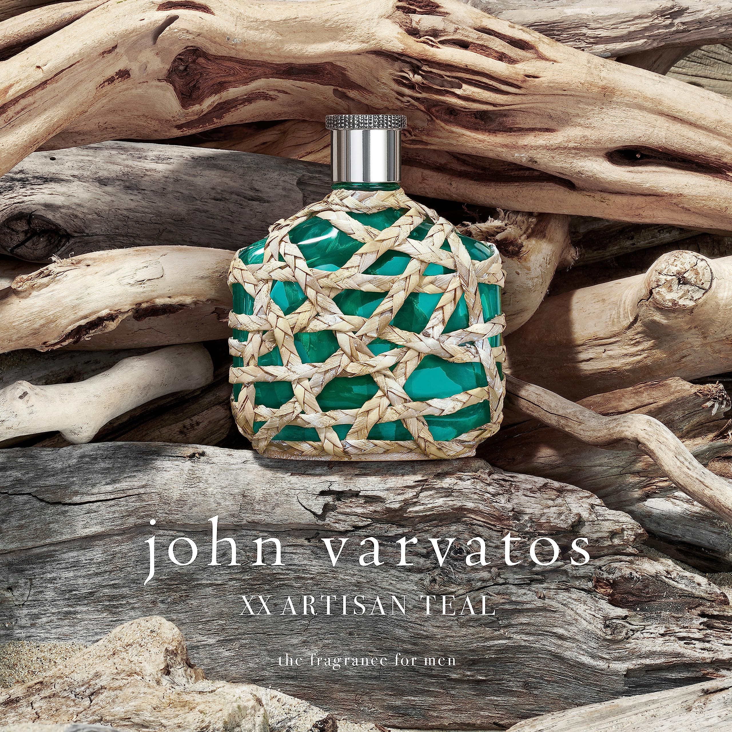 John Varvatos XX Artisan Teal Eau de Toilette for Men - Fresh Aquatic Cologne with Rosemary, Mineral Driftwood & Baie Rose Notes - Perfect for Daily Wear, Date Nights & Office Use