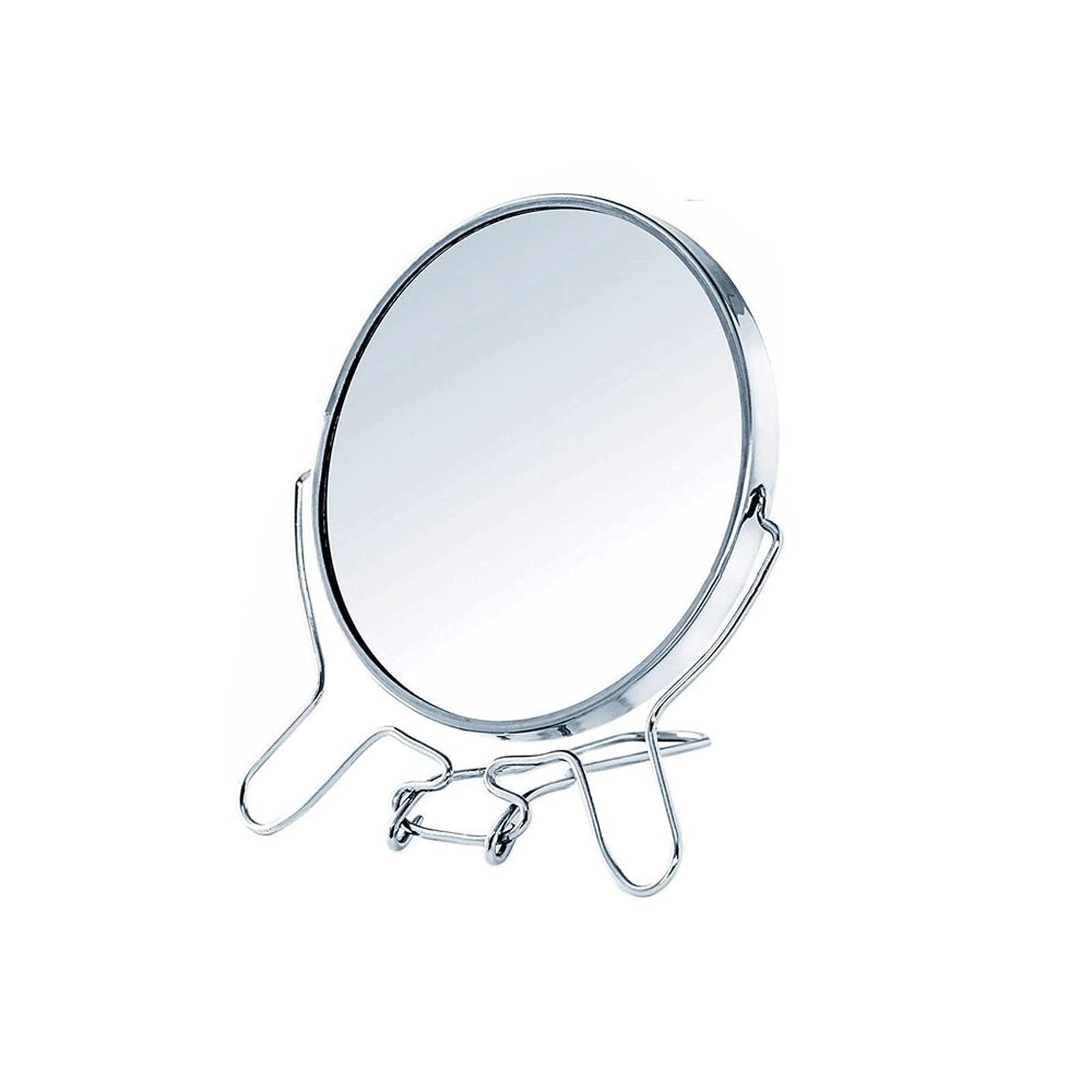 FXLYMR 360° Rotating Desktop Makeup Mirror - Dual-Sided Magnifying Cosmetic Mirror with Stainless Steel Frame | Portable Vanity Mirror for Home, Travel & Professional Makeup Application