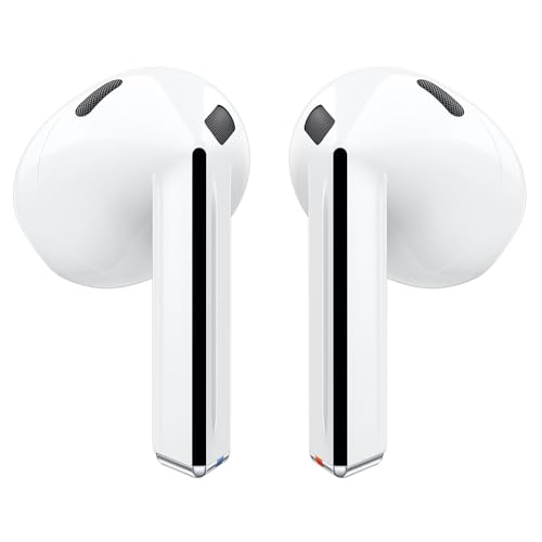 SAMSUNG Galaxy Buds3 (2024) Wireless Bluetooth 5.4 Earbuds with ANC, AI Real-Time Translation, IPX7 Waterproof, Hi-Fi Sound & Touch Control - White | Perfect for Travel, Workouts & Multilingual Meetings