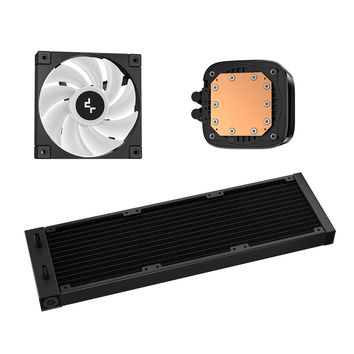 Deepcool LD360 Digital LED 360mm AIO Liquid CPU Cooler - High Performance RGB Water Cooling System for Gaming PC & Workstation - Perfect for Overclocking and Silent Operation