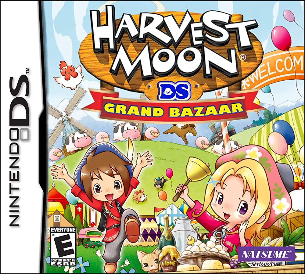 Harvest Moon: Grand Bazaar - Nintendo DS Farming Simulation Game | Build Your Dream Market | Perfect for Relaxing Gameplay & Farming Enthusiasts