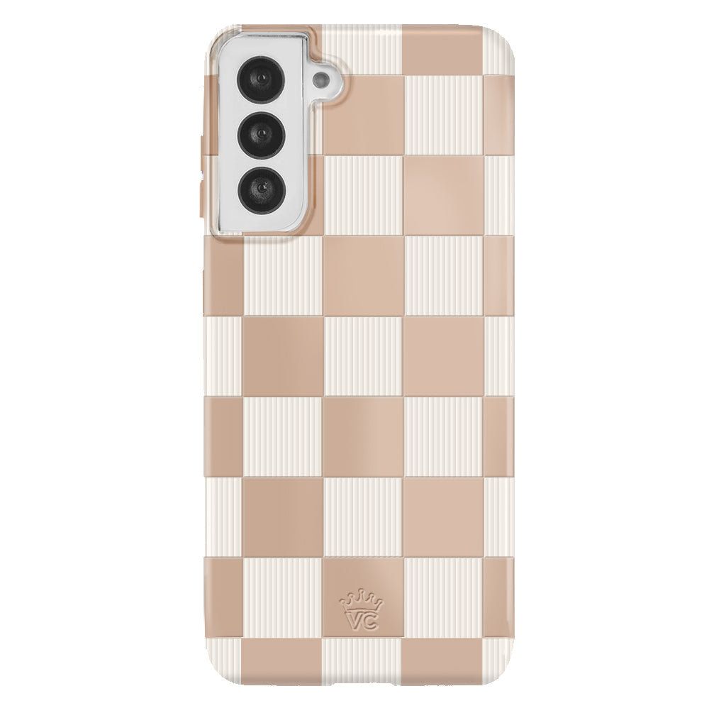 Samsung Phone Case - Nude Vibe Checker Protective Cover for Galaxy S21/S22/S23 - Slim Fit, Shockproof, Scratch Resistant - Perfect for Daily Use, Travel & Outdoor Activities
